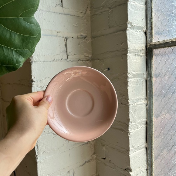 Vintage Blush Pink Petalware Cups and Saucers - Picture 3 of 5